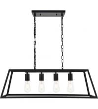  Best Lighting Items LD4061D32BK - Elegant - RESOLUTE 4 LIGHT PENDANT LIGHT