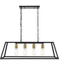  Best Lighting Items LD4061D32BRB - Elegant - RESOLUTE 4 LIGHT PENDANT