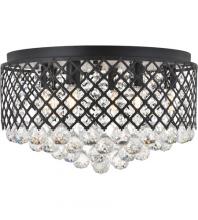  Best Lighting Items LD5010F18MB - Elegant - TULLY 6 LIGHT FLUSH MOUNT
