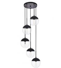  Best Lighting Items LD6075BK - Elegant - ECLIPSE 5 LIGHT PENDANTS