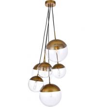  Best Lighting Items LD6097BR - Elegant - ECLIPSE 6 LIGHT PENDANTS