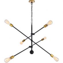  Best Lighting Items LD8009D42BK - LIVING DISTRICT - AXEL 6 LIGHT