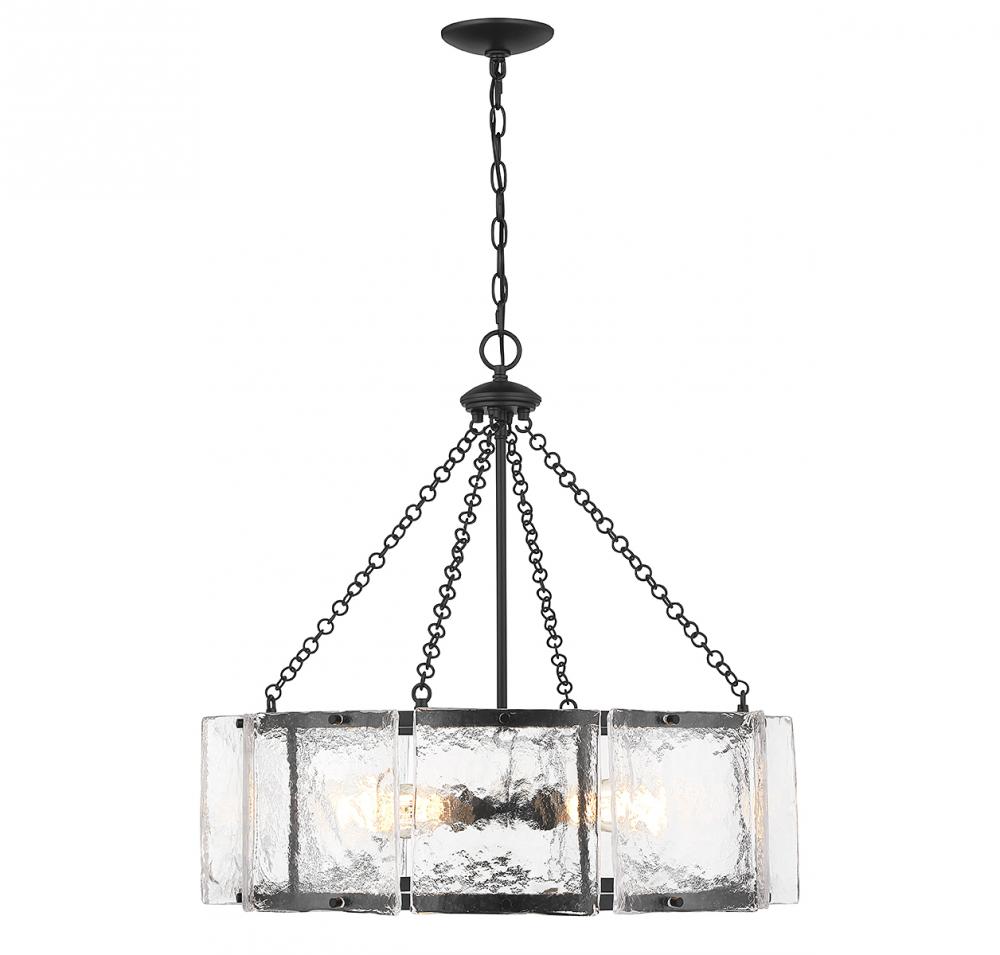 Genry 5-Light Pendant in Matte Black