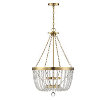 Savoy House 7-2851-4-322 - Bergamo 4-Light Pendant in Warm Brass