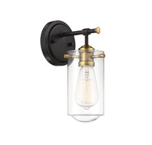 Savoy House 9-2262-1-79 - Clayton 1-Light Wall Sconce in English Bronze and Warm Brass