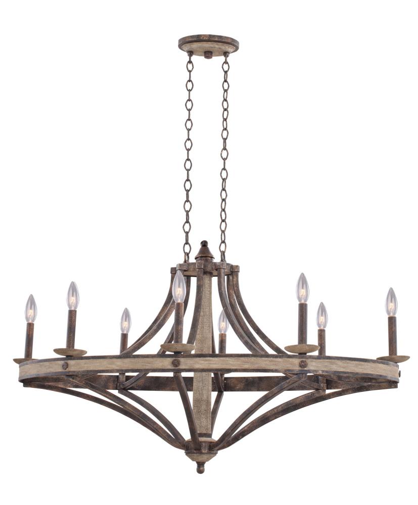 Coronado 8 Light Oval Chandelier