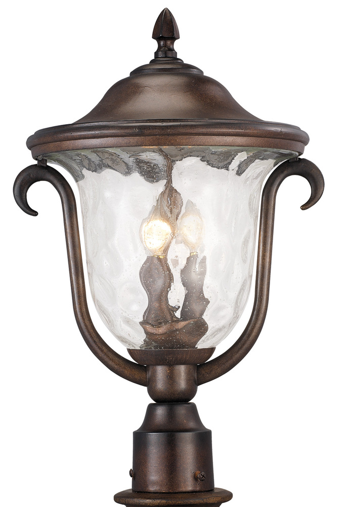 Santa Barbara Outdoor 3 Light Medium Post Mount Lantern