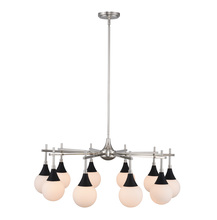 Kalco 508571BPN - Bogart 10 Light Chandelier