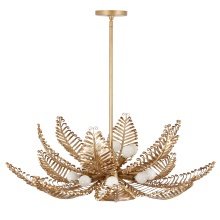 Kalco 528255MG - Fern 36-in 14 Light (40-watt) Modern Gold Chandelier