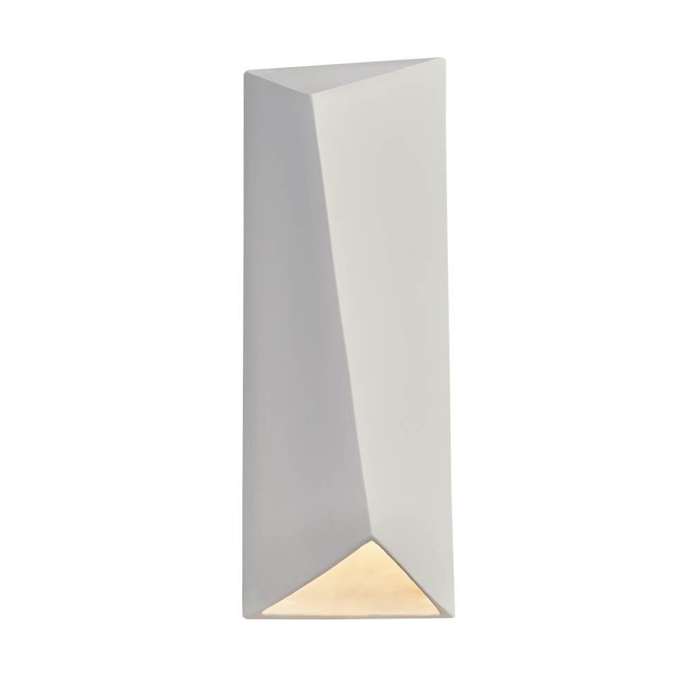 Large Diagonal Rectangle LED Wall Sconce (Closed Top)