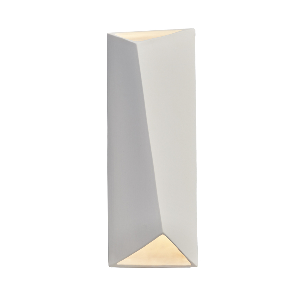 Large Diagonal Rectangle LED Wall Sconce (Open Top & Bottom)