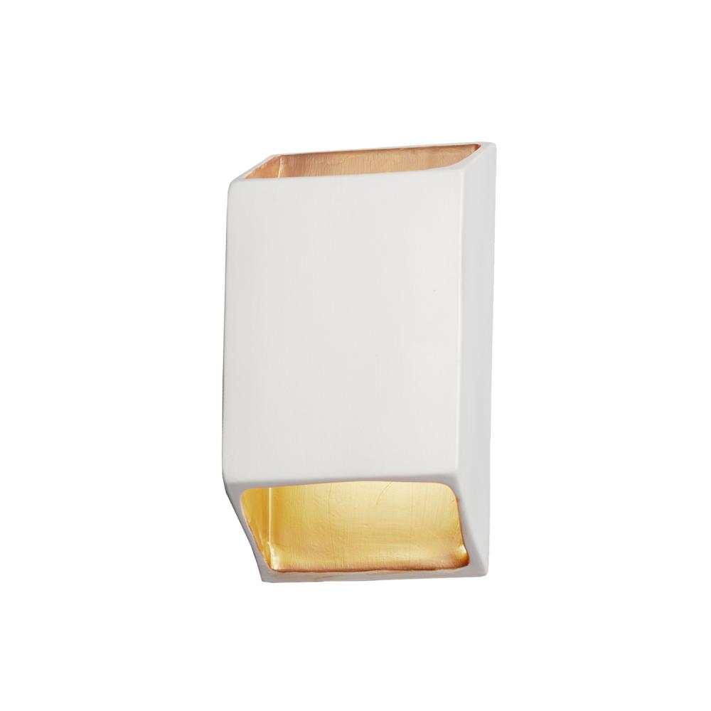 Large Outdoor ADA Tapered Rectangle LED Wall Sconce (Open Top & Bottom)