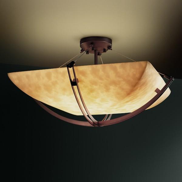 24" Semi-Flush Bowl w/ Crossbar