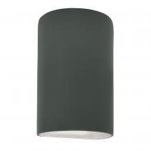 Justice Design Group CER-5265W-PWGN - Large ADA Outdoor LED Cylinder - Open Top & Bottom