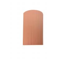 Justice Design Group CER-5740-BSH - Small ADA Pleated Cylinder Wall Sconce