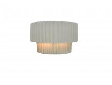 Justice Design Group CER-5780-MTGD - Tier ADA Pleated Wall Sconce
