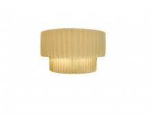 Justice Design Group CER-5780-MYLW - Tier ADA Pleated Wall Sconce