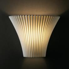 Justice Design Group POR-8811-CHKR-LED-1000 - Large Round Flared Wall Sconce
