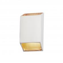 Justice Design Group CER-5875W-MTGD - Large Outdoor ADA Tapered Rectangle LED Wall Sconce (Open Top & Bottom)