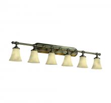 Justice Design Group CLD-8526-20-CROM - Tradition 6-Light Bath Bar