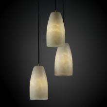 Justice Design Group CLD-8864-28-MBLK - Small 3-Light Cluster Pendant