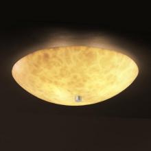 Justice Design Group CLD-9672-35-MBLK-LED-5000 - 24" Semi-Flush Bowl w/ Fluorescent Lamping