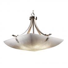 Justice Design Group CLD-9752-35-NCKL-F2-LED-5000 - 24" Pendant Bowl - Flat Bars w/ Finials