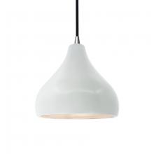 Justice Design Group CER-6560-WTWT-NCKL-BKCD - Small Droplet 1-Light Pendant