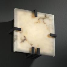 Justice Design Group FAL-5550-MBLK - Clips Square Wall Sconce (ADA)