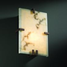 Justice Design Group FAL-5551-DBRZ - Clips Rectangle Wall Sconce (ADA)