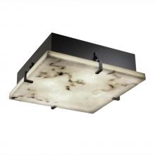 Justice Design Group FAL-5557-MBLK - Clips 16" Square Flush-Mount