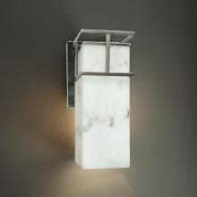 Justice Design Group FAL-8643W-NCKL - Structure 1-Light Small Wall Sconce - Outdoor