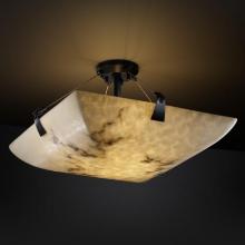 Justice Design Group FAL-9631-25-DBRZ-LED-3000 - 18" Semi-Flush Bowl w/ Tapered Clips