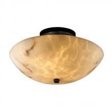 Justice Design Group FAL-9690-37-MBLK-LED-2000 - 14" Round Semi-Flush Bowl