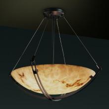 Justice Design Group FAL-9722-35-DBRZ - 24" Pendant Bowl w/ Crossbar