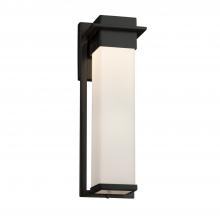 Justice Design Group FSN-7544W-OPAL-MBLK - Pacific Large Outdoor LED Wall Sconce