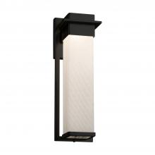 Justice Design Group FSN-7544W-WEVE-MBLK - Pacific Large Outdoor LED Wall Sconce