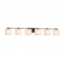 Justice Design Group FSN-8446-30-OPAL-DBRZ - Era 6-Light Bath Bar