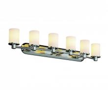 Justice Design Group FSN-8516-10-OPAL-NCKL - Rondo 6-Light Bath Bar