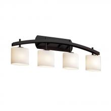 Justice Design Group FSN-8594-10-WEVE-NCKL - Archway 4-Light Bath Bar