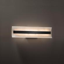 Justice Design Group FSN-8621-WEVE-MBLK - Contour 21" Linear LED Wall/Bath