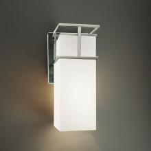 Justice Design Group FSN-8644W-OPAL-NCKL - Structure LED 1-Light Large Wall Sconce - Outdoor
