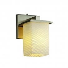 Justice Design Group FSN-8671-15-WEVE-NCKL - Montana 1-Light Wall Sconce