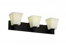 Justice Design Group FSN-8923-30-RBON-DBRZ - Modular 3-Light Bath Bar