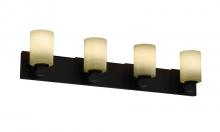 Justice Design Group FSN-8924-10-WEVE-DBRZ - Modular 4-Light Bath Bar