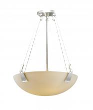 Justice Design Group FSN-9641-35-OPAL-NCKL - 18" Pendant Bowl w/ Tapered Clips