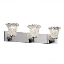 Justice Design Group GLA-8923-30-LACE-DBRZ - Modular 3-Light Bath Bar