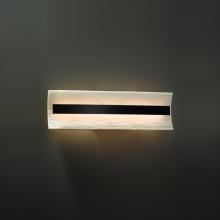 Justice Design Group PNA-8621-WAVE-MBLK - Contour 21" Linear LED Wall/Bath