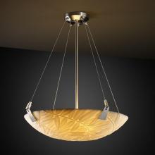 Justice Design Group PNA-9642-35-BMBO-MBLK-LED-5000 - 24" Pendant Bowl w/ Tapered Clips