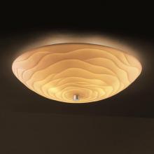 Justice Design Group PNA-9672-35-WAVE-NCKL - 24" Semi-Flush Bowl w/ GU24-LED Lamping